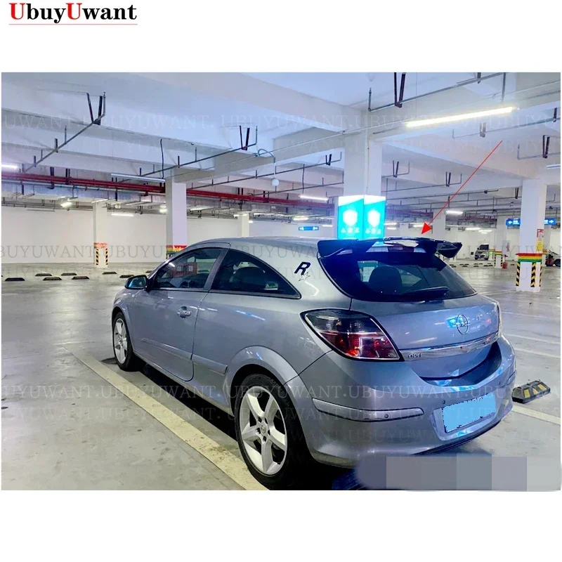 For OPEL / VAUXHALL ASTRA H 2004-2011 ABS Plastic Unpainted Color Rear Roof Spoiler Wing Trunk Lip Boot Cover Car Styling