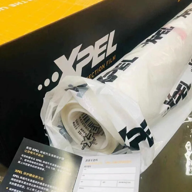 

8,5 MIL XPEL, глянцевая прозрачная пленка из ТПУ PPF, автоматическая защитная пленка для краски, самовосстанавливающаяся, термостойкая, прочная, устойчивая к истиранию