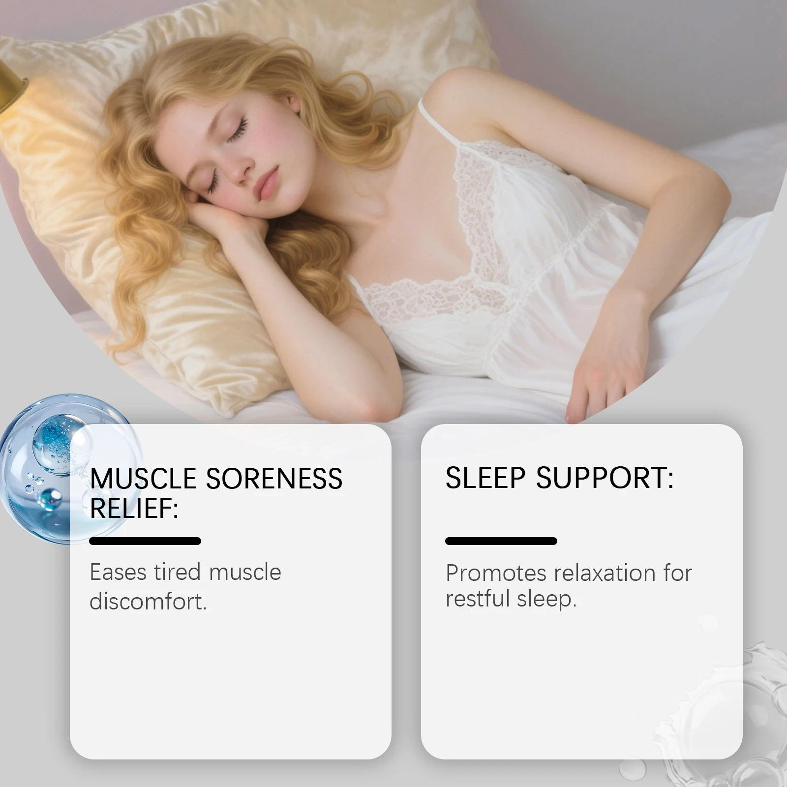 Crème de magnésium à la lavande, apaisante à la tension musculaire, améliore la qualité du sommeil, hydratante et nourrissante pour la peau, crème de Massage pour le corps