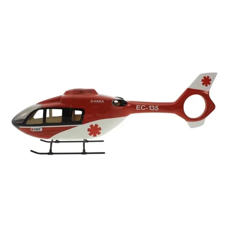 450 rozmiar EC135 wstępnie malowany kadłub śmigłowca RC Copter Body