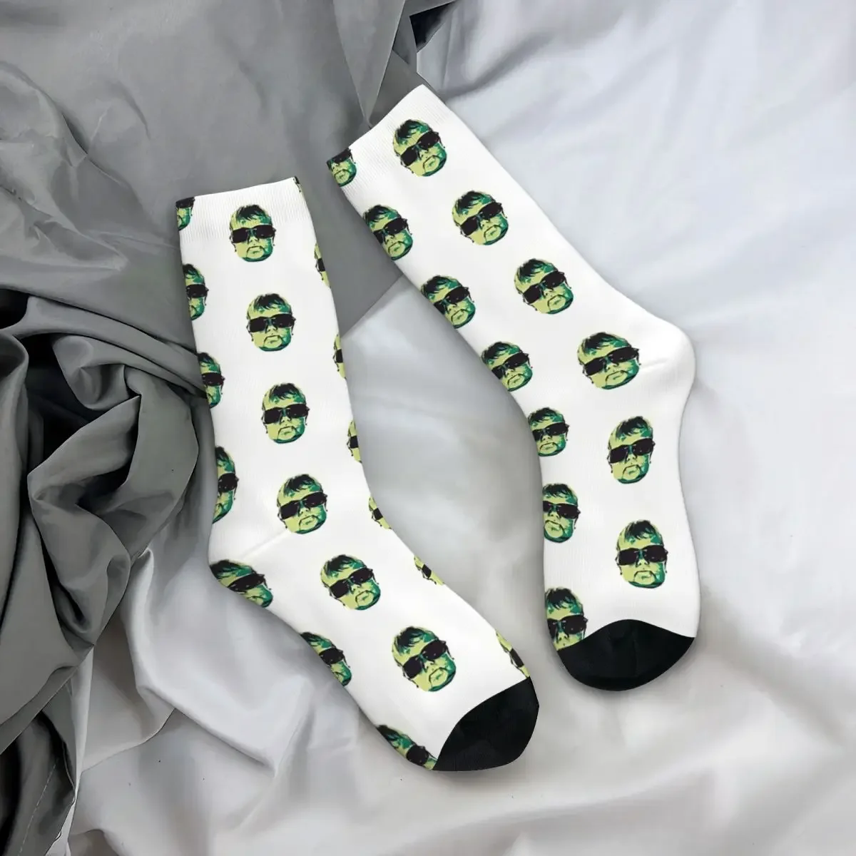 Unisex Harajuku Seamless Basketball Socks, Hip Hop, Vintage, Engraçado, MMA, Crazy, Hasbulla Magomedov, Happy, Crew, Homens, Mulheres