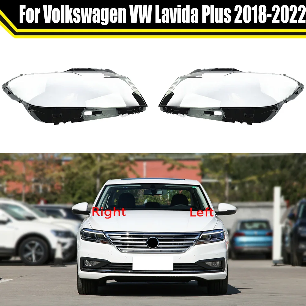 

Car Headlight Glass Headlamps Transparent Lampshade Lamp Shell Headlight Cover Lens For Volkswagen VW Lavida Plus 2018~2022