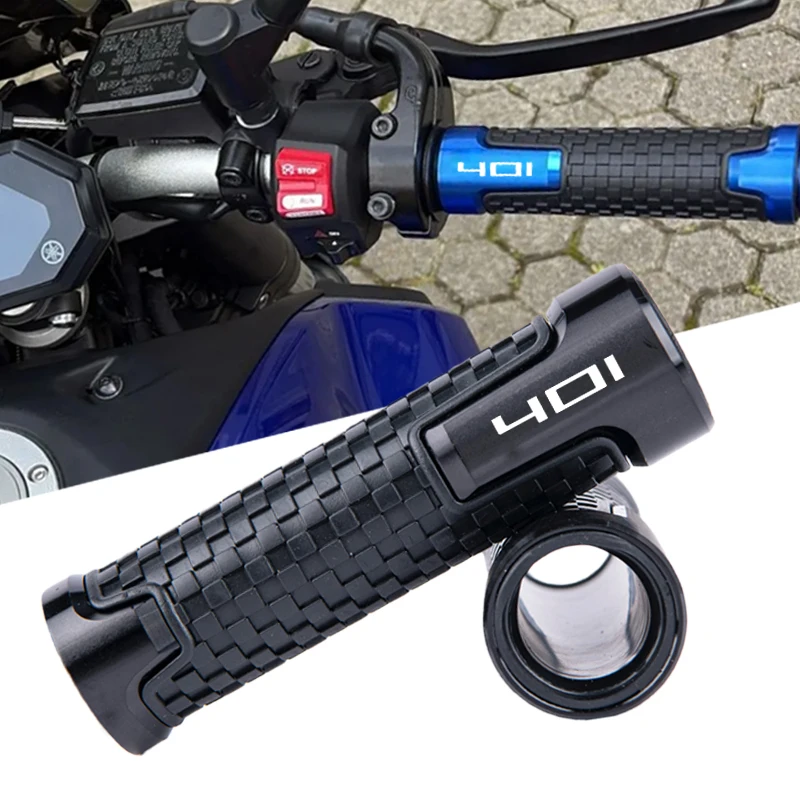 

Ручки руля для мотоциклов Husqvarna Svartpilen 401 VITPILEN 401 2018-2025, из алюминия с ЧПУ, резиновые, с функцией ручного тормоза