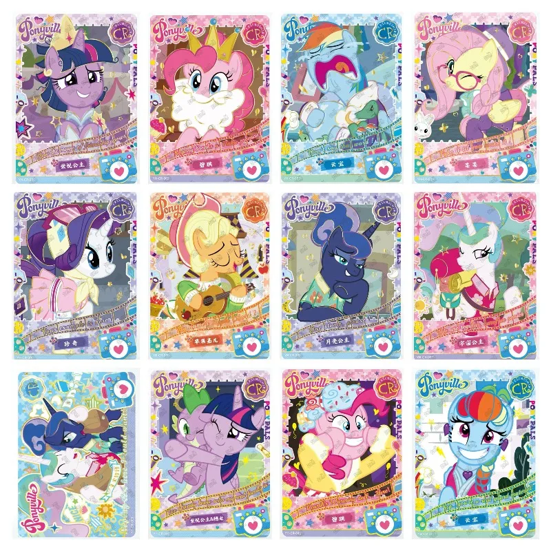 Kayou My Little Pony Shadow Pack Vol 1 Vol 2 CR Single Cards Pinkie Pie Fluttershy Rarity Perfect Gift for MLP Collecting Fans