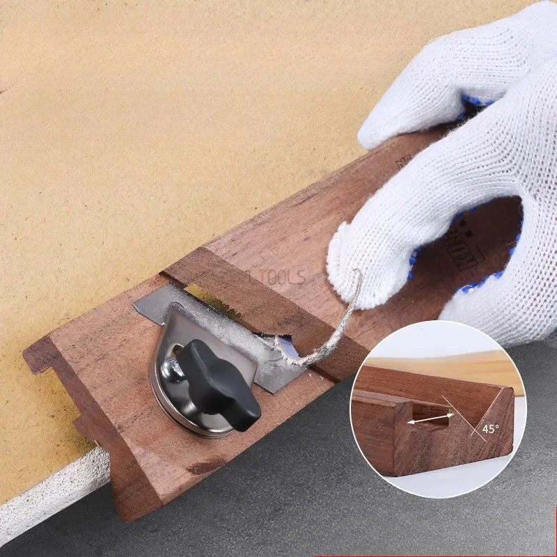 Adjustable V-shaped Woodworking Chamfering Planer Detachable and Replaceable Handheld Gypsum Board Trimming Woodworking Tool