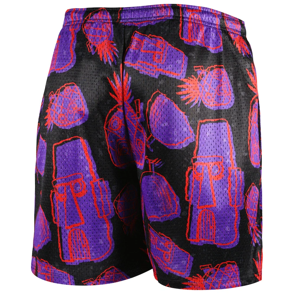 Adult and Children's Cyberpunk Style SpongeBob Pineapple Sports Shorts, Breathable Quick-Dry 3D Printed Shorts