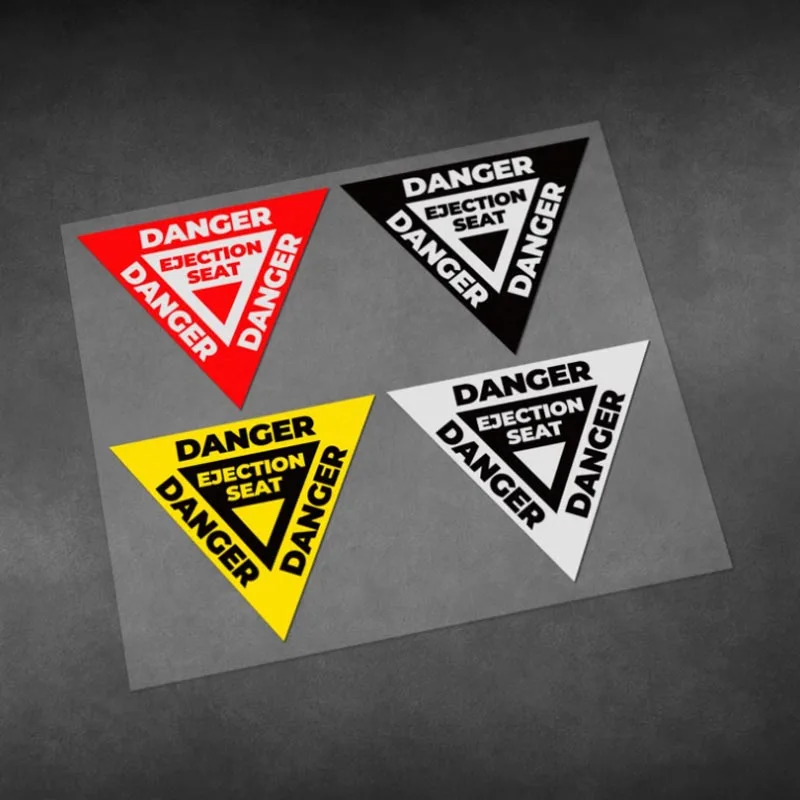 

Ejection Seat Danger Triangle Warning Decals Car Motorcycle Body Modification Pegatinas Reflective Waterproof Vinyl Stickers