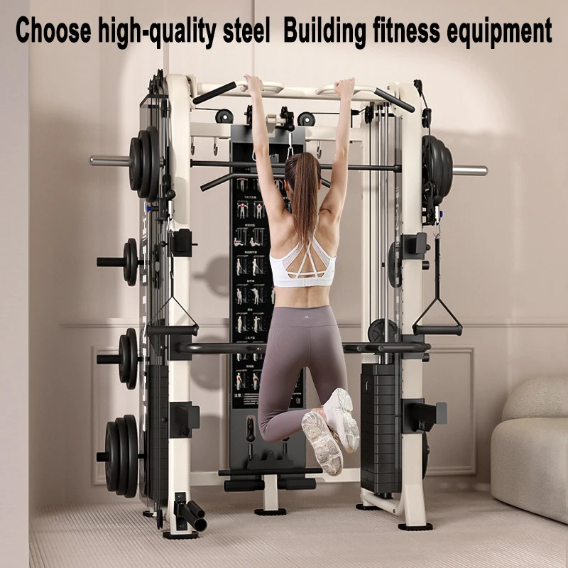 Factory Fitness Equipment Power Smith Cable Crossover Equipment Power Rack Smith Machine Multi Functional Machine Squat Rack