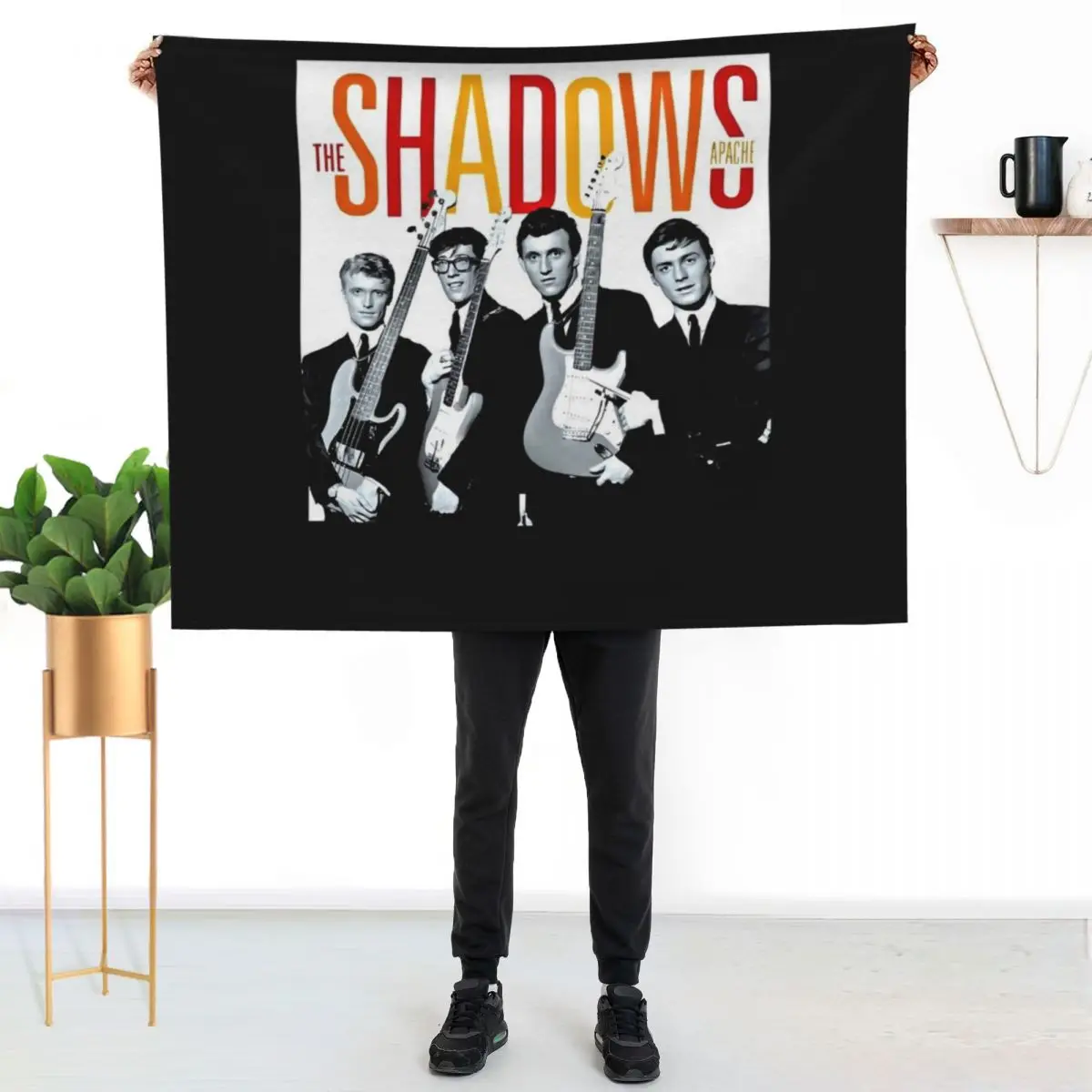 Les ombres T-shirt classique Throw Blanket Blankets For Bed Thin Picnic Flannel For Sofa Thin Stuffeds Blankets