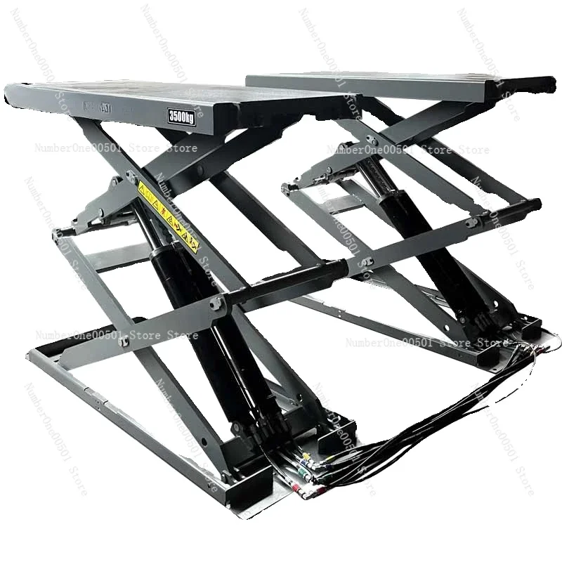 SLE-3500 Ultra-thin Small Scissor Lift 3.5 Tons Scissor Mobile Lift Kizo Car Lift