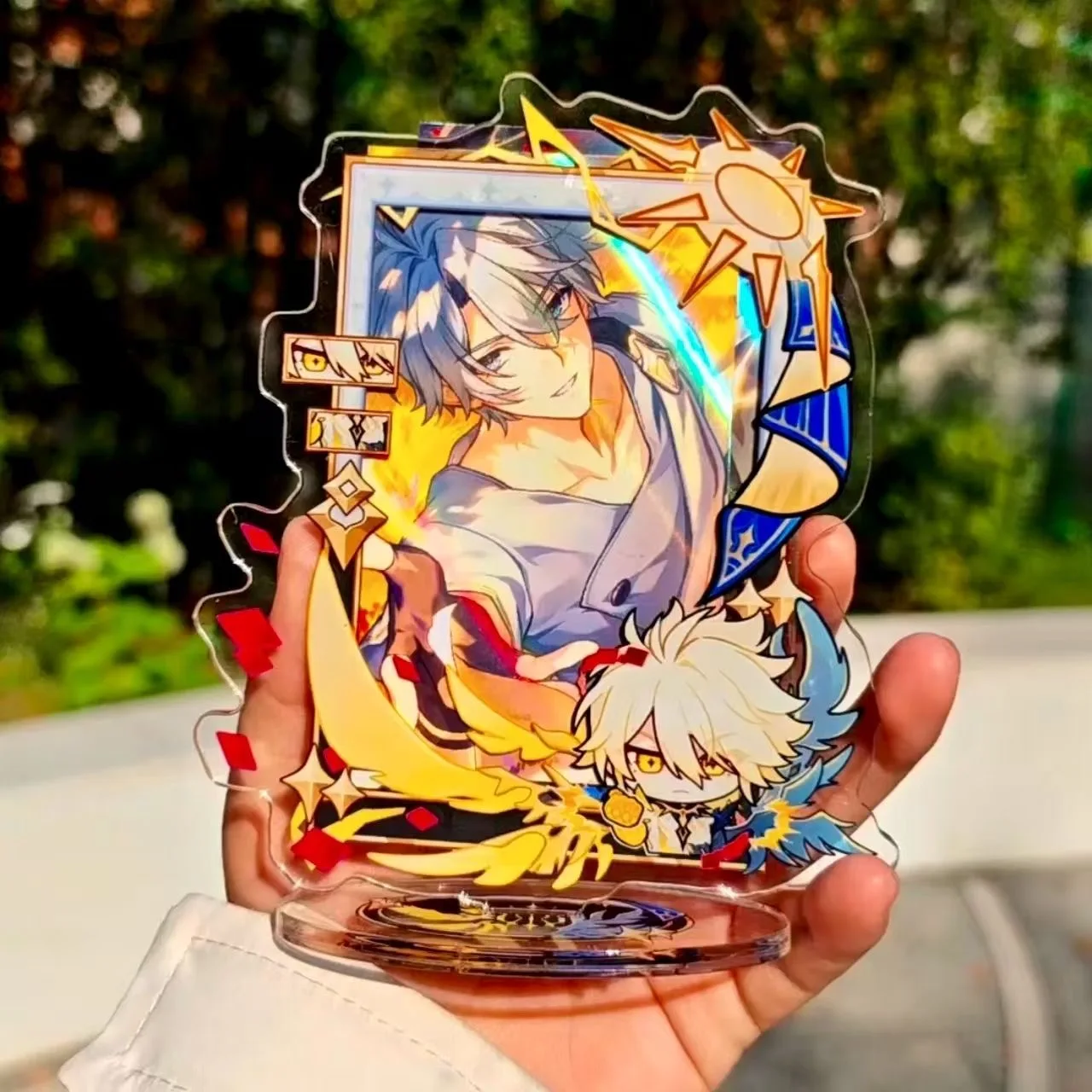 

Новинка 2026: Изысканный самодельный косплей-костюм «Звездный купол» с белыми ушками, с карманом для карт, вертикальный фасон