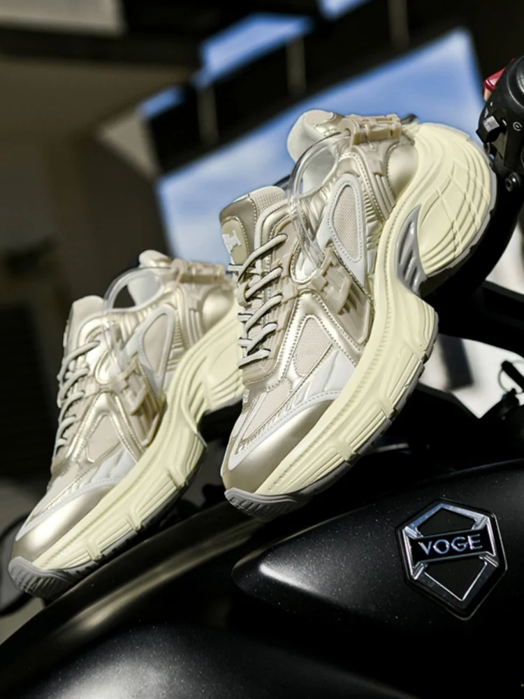 Comfortable Chunky-Soled Sports Casual Shoes Outdoor Walking Shoes Height-Enhancing Athletic Footwear Unisex Sports Shoes