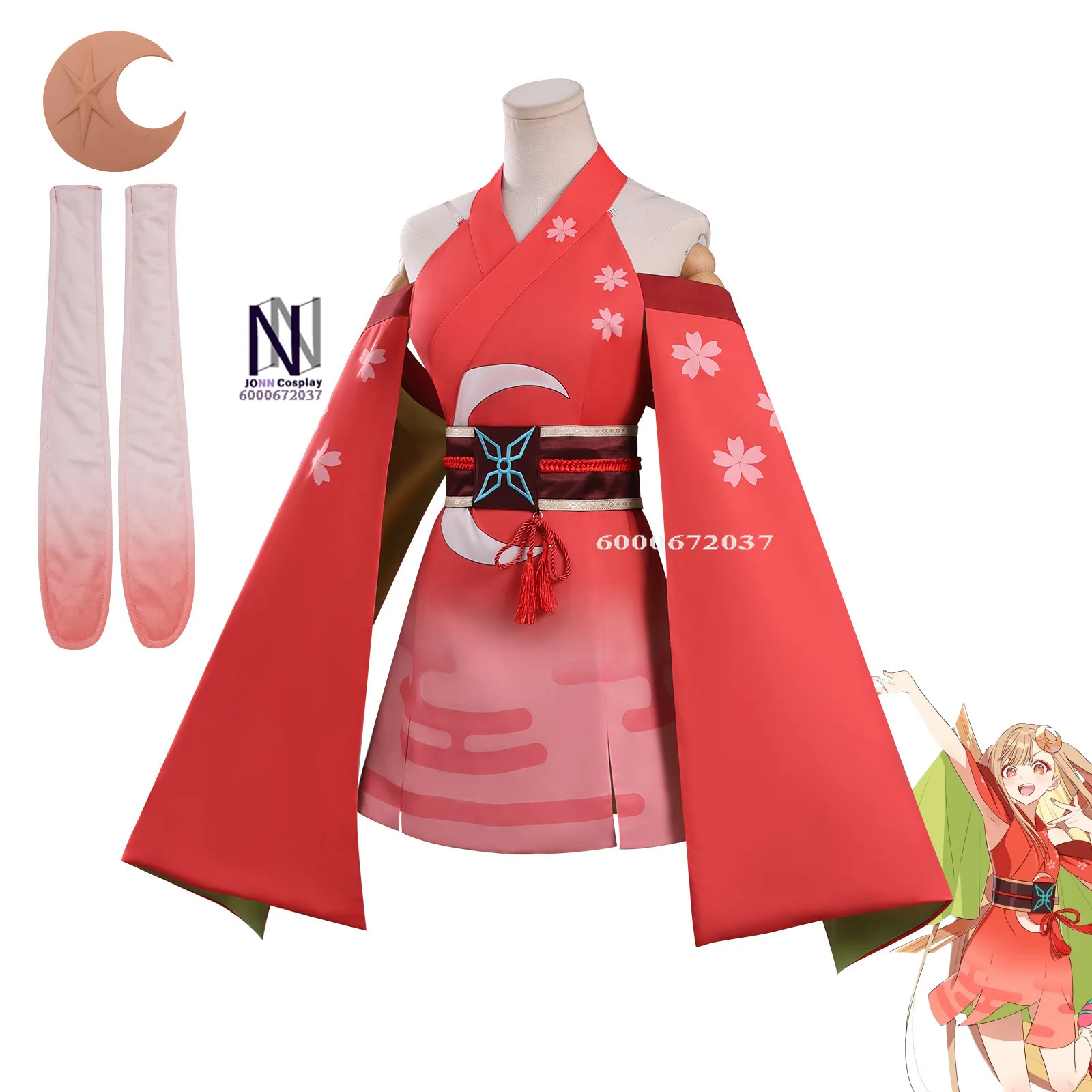 Hot Super Dimension Princess Kaguya Cosplay Costume Anime Kaguya Role Playing Cute Dress Outfit Set for Women Comic Con Party