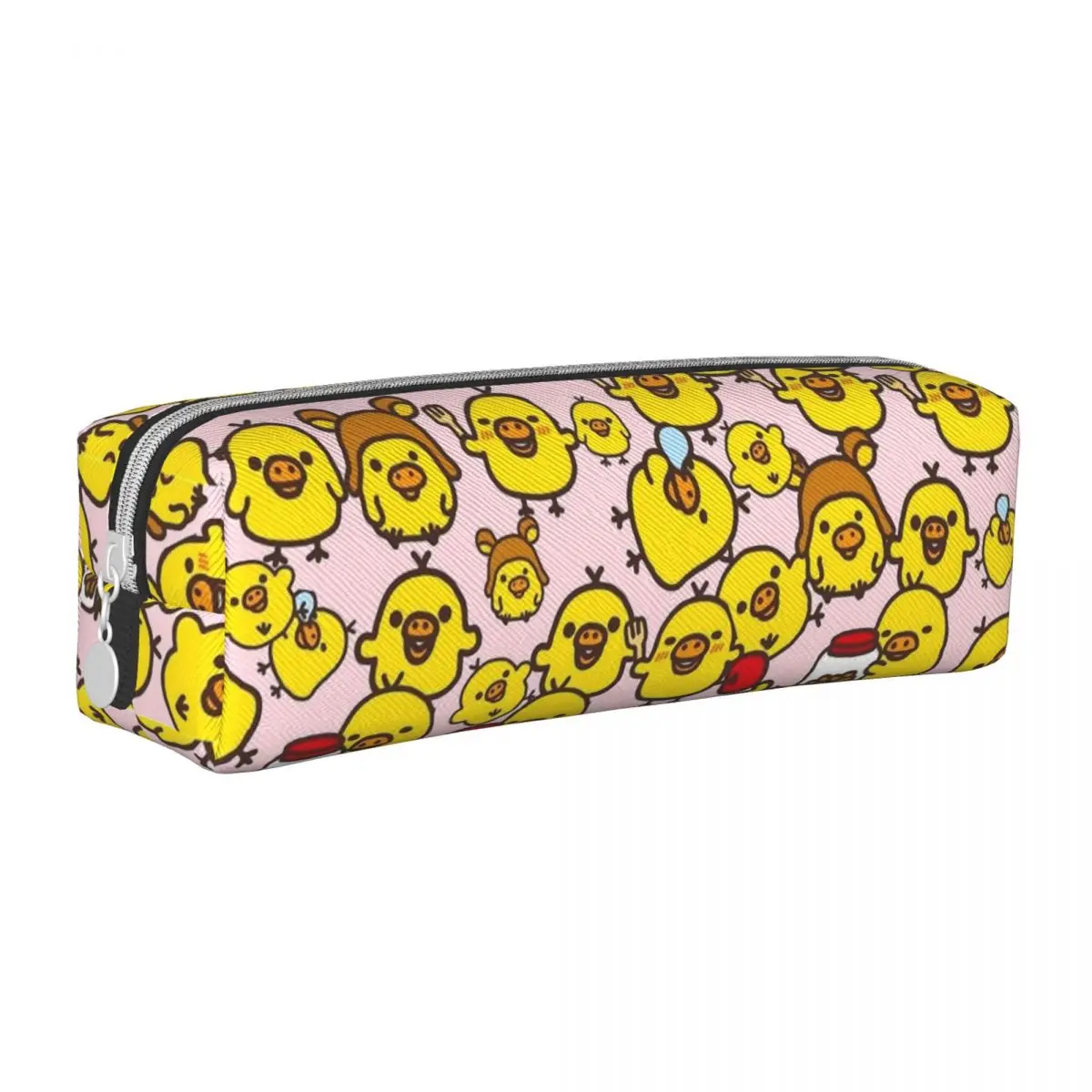 

Cute Kiiroitori Pattern Pencil Case Rilakkuma Pencilcases Pen Holder Kids Large Storage Pencil Bags Students School Stationery