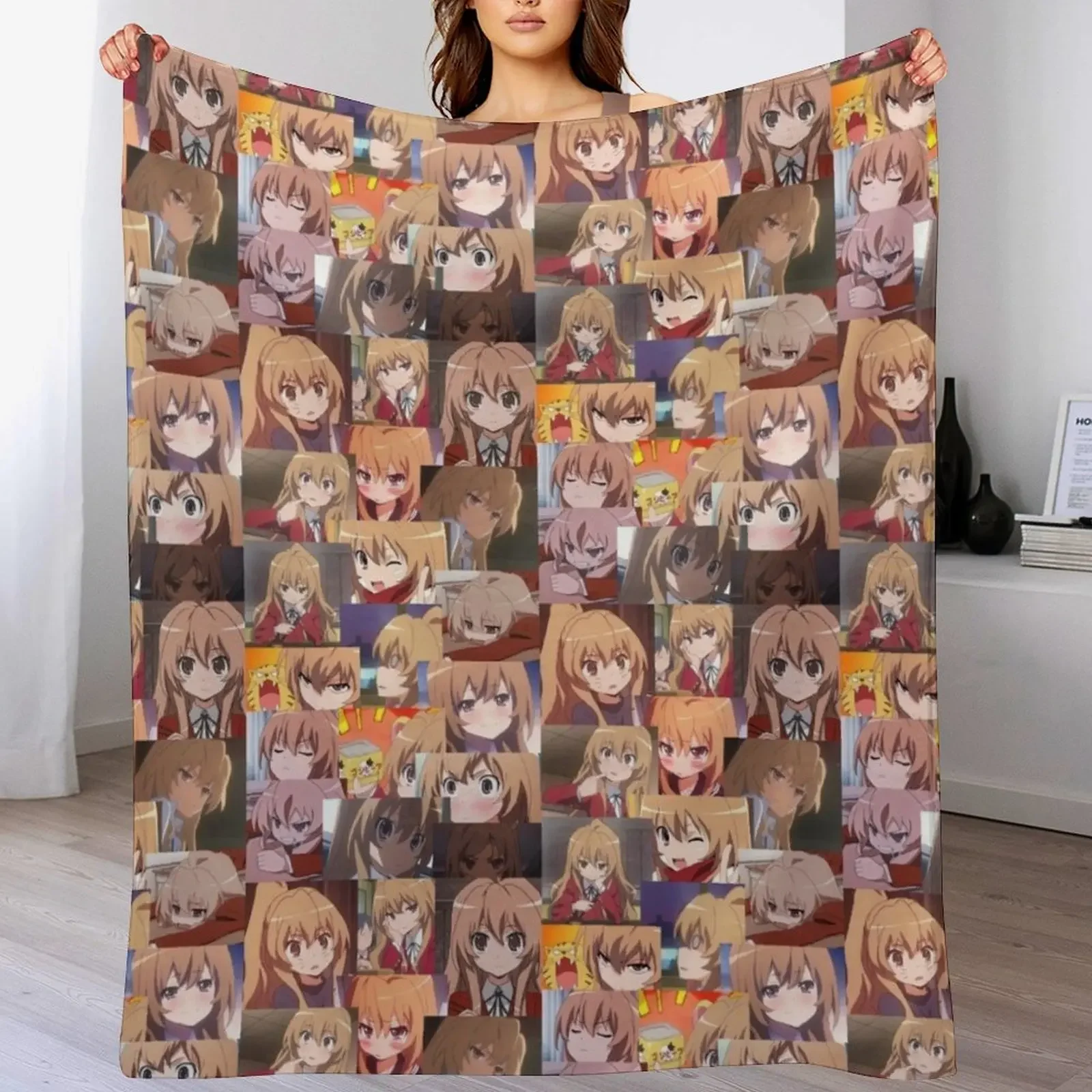

Taiga // Toradora! Throw Blanket decorative Heavy Softest Furry Blankets