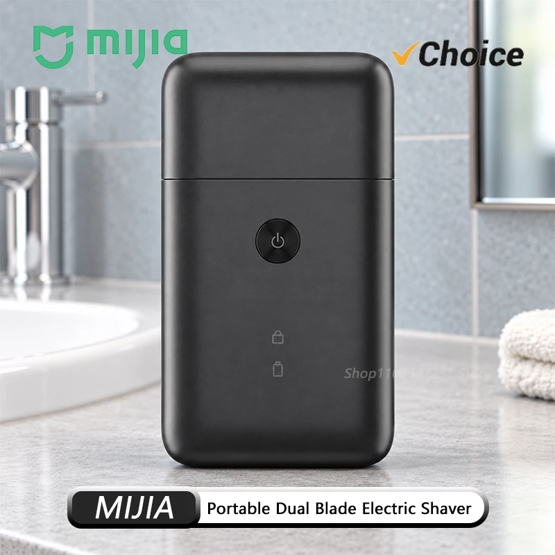 NEW MIJIA Electric Shaver Reciprocating Dual Cutter Blade Waterproof Mini Portable Rechargeable Magnetic Knife Holder Razor -CN