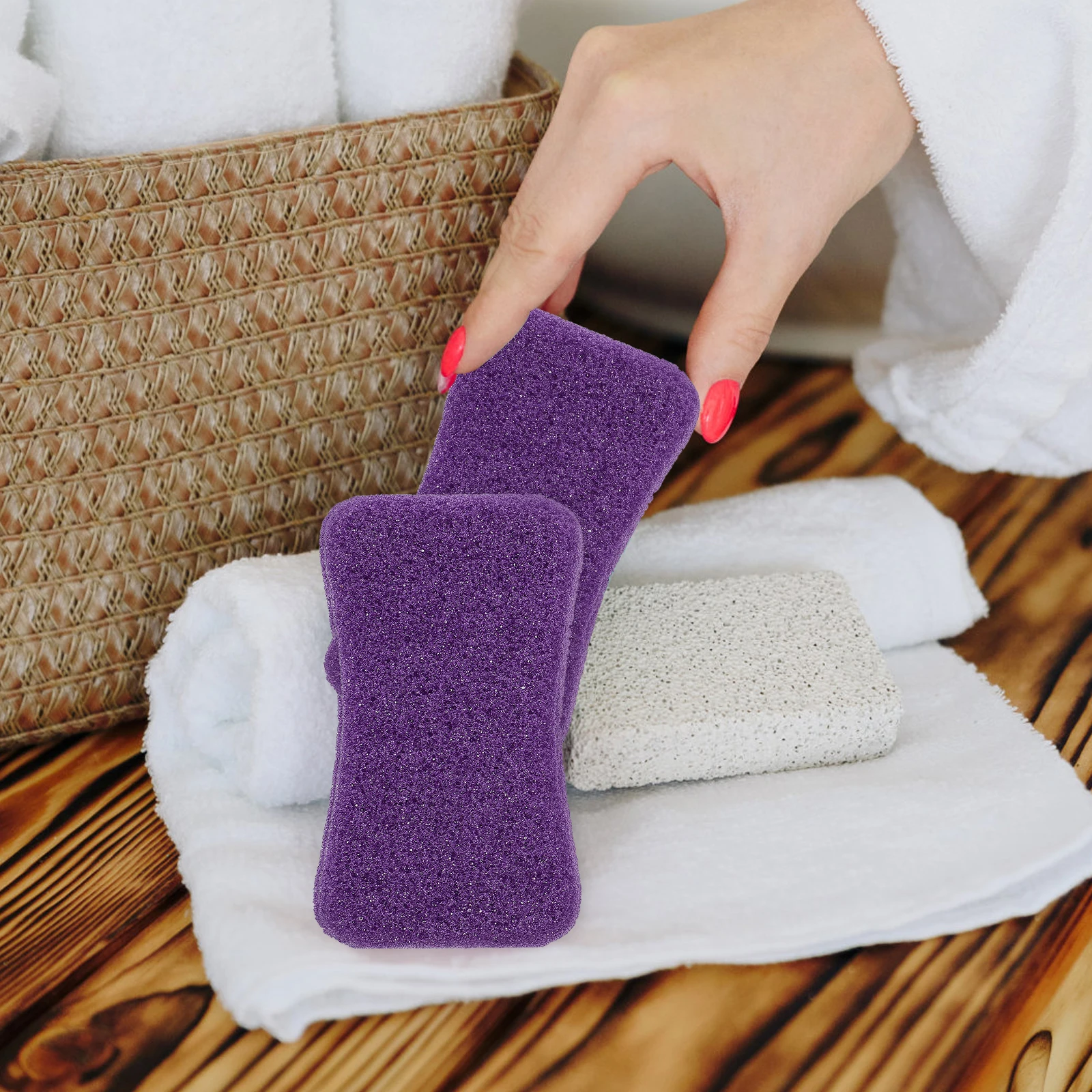 

4pcs Foot File Pedicure Tools Dead Skin Remover Ergonomic Comfortable Exfoliating Pumice Callus Reusable Washable Foot Care