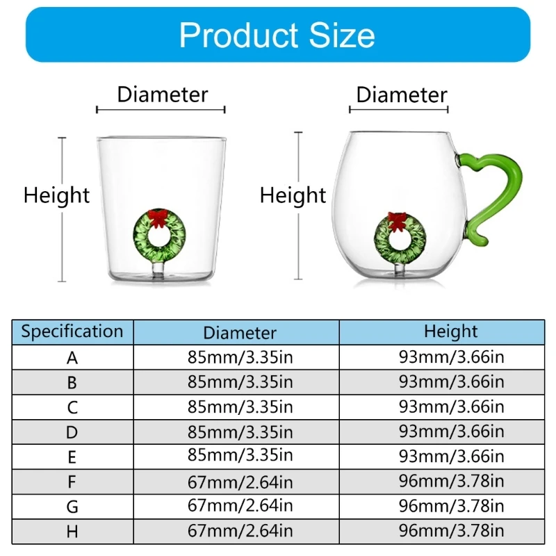 Cốc thủy tinh theo chủ đề Giáng sinh Cốc thủy tinh 3D theo chủ đề Giáng sinh độc đáo với thiết kế tinh tế cho nhiều dịp khác