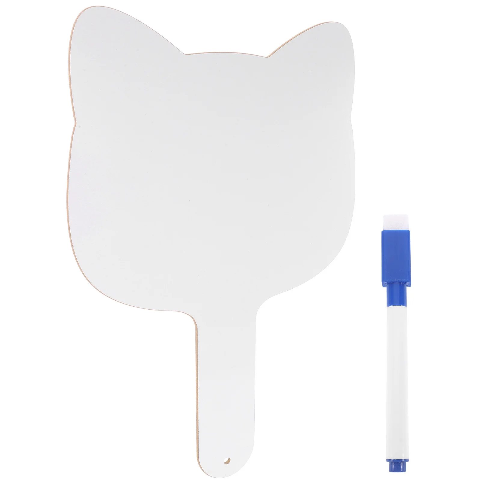 

1Set Children Drawing Board ABS Wood Material Dry Erase Paddle Classroom Student Answer Board Reusable Voting Tool