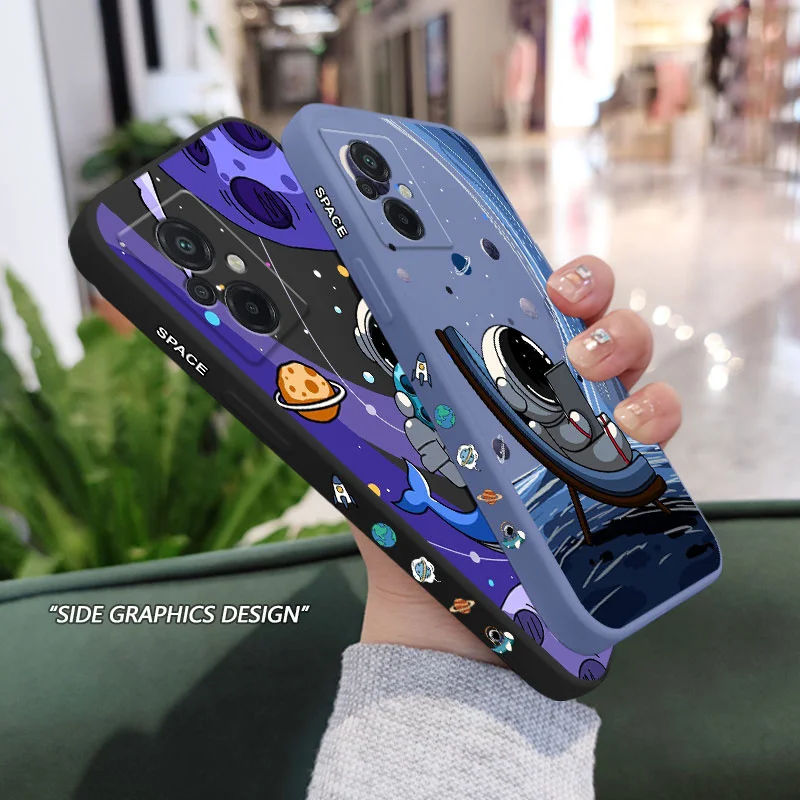 جراب هاتف ستار رائد الفضاء لهاتف xxx7 X6 M5 M5S F5 X5 F4 X4 M4 F3 M3 X3 F2 Pro X2 4G 5G GT NFC غطاء سيليكون