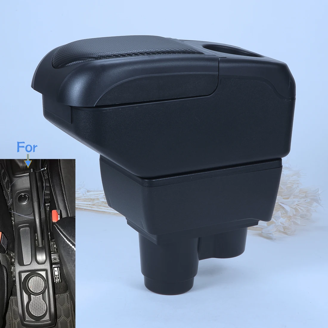 

For Renault Duster Armrest Box For Dacia Duster Car Armrest 2019-2024 Retrofit parts Storage Box Bracing heighten Car Accessorie