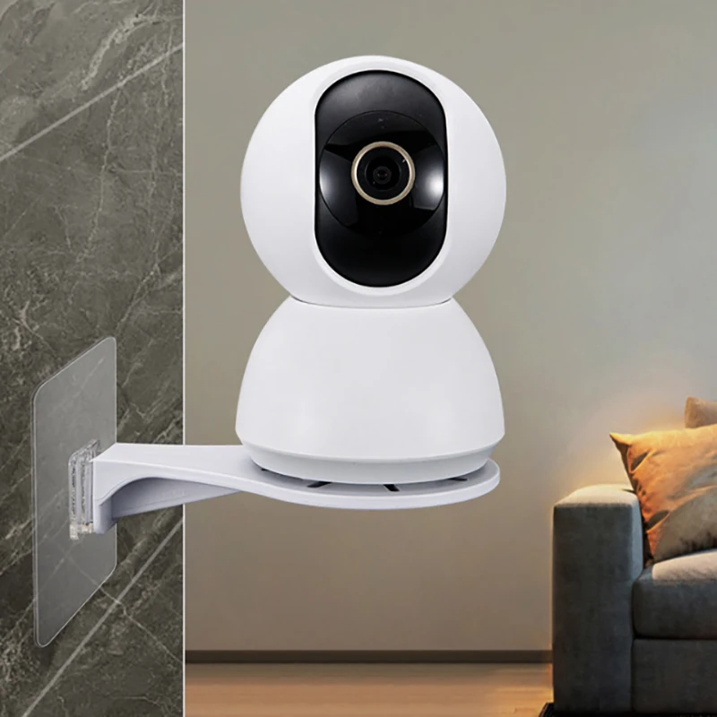 1 Set Right-angle Installation Small Dome Camera Wall-mounted Monitoring Bracket Plastic Round Plate Base