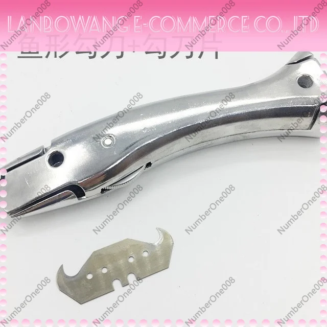 Aluminum Alloy Carpet Knife Heavy Duty Flooring Utility Knife with Blades for Linoleum Vinyl Cutting