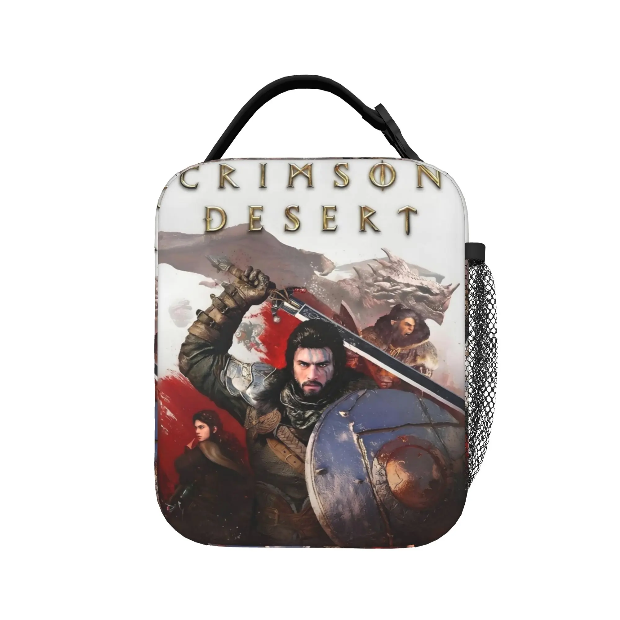 

Crimson Desert Insulated Lunch Bags Portable Meal Container Cooler Bag Lunch Box Tote School Picnic Food Bag
