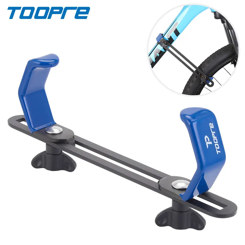 

TOOPRE Bike Front Wheel Stand Mountain Bike Handlebar Holder Road Bike Front Wheel Holder Bicycle Anti Sway Wheel Stand