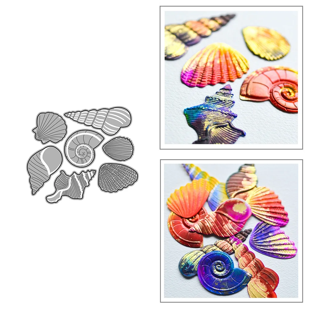 

Conch Shell Frame Metal Cutting Dies for DIY Scrapbook Album Paper Card Decoration Crafts Embossing 2023 New Dies