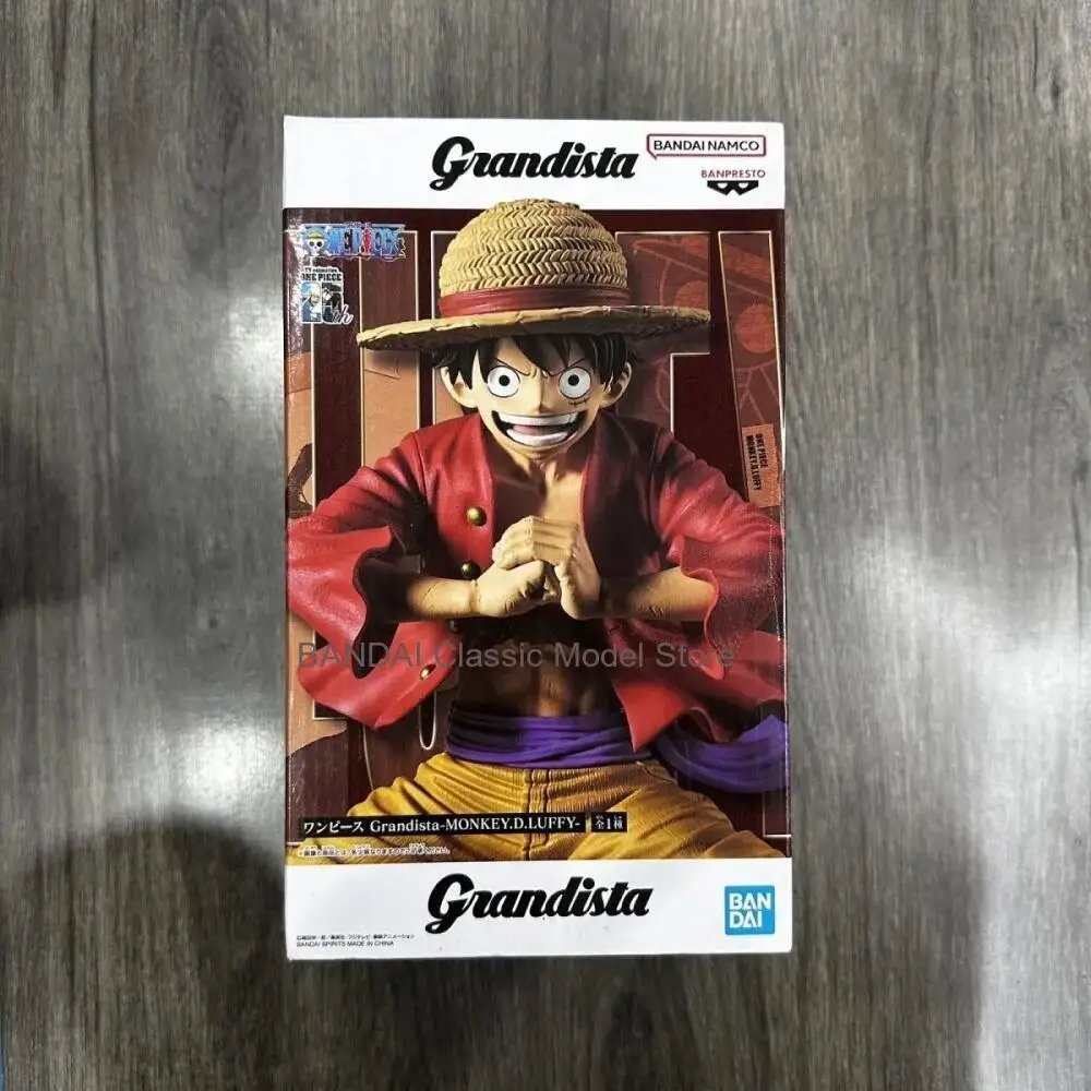 

В наличии Оригинальная фигурка BANDAI Genuine Banpresto One Piece Grandista Luffy 2.0, аниме-фигурка, 17 см, ПВХ, модель, игрушка, подарок