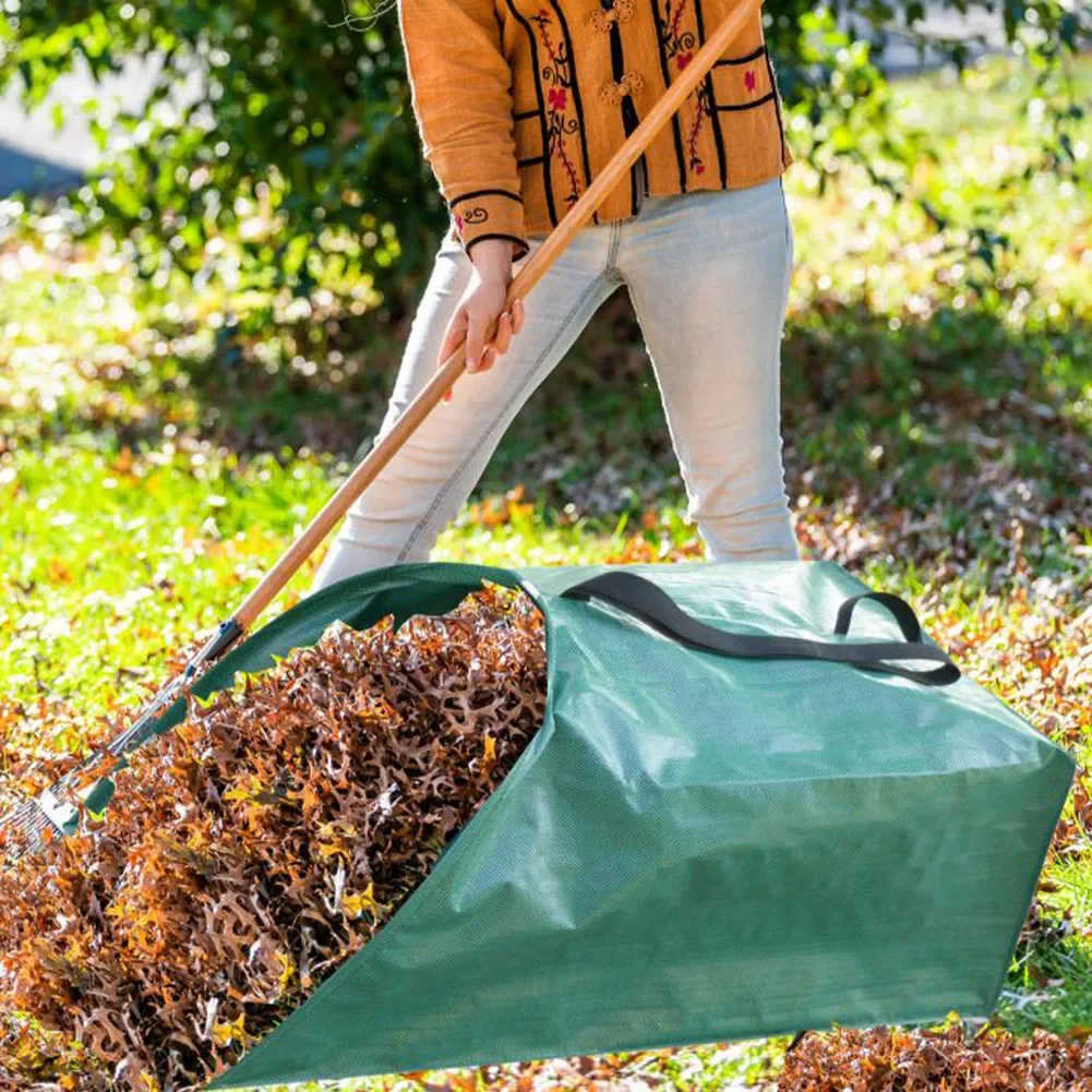 100L 200L Large Yard Dustpan Leaf Containers Tray-Type With Handle Gardening Bags For Easy Waste Collecting Heavy Duty Waste Bin