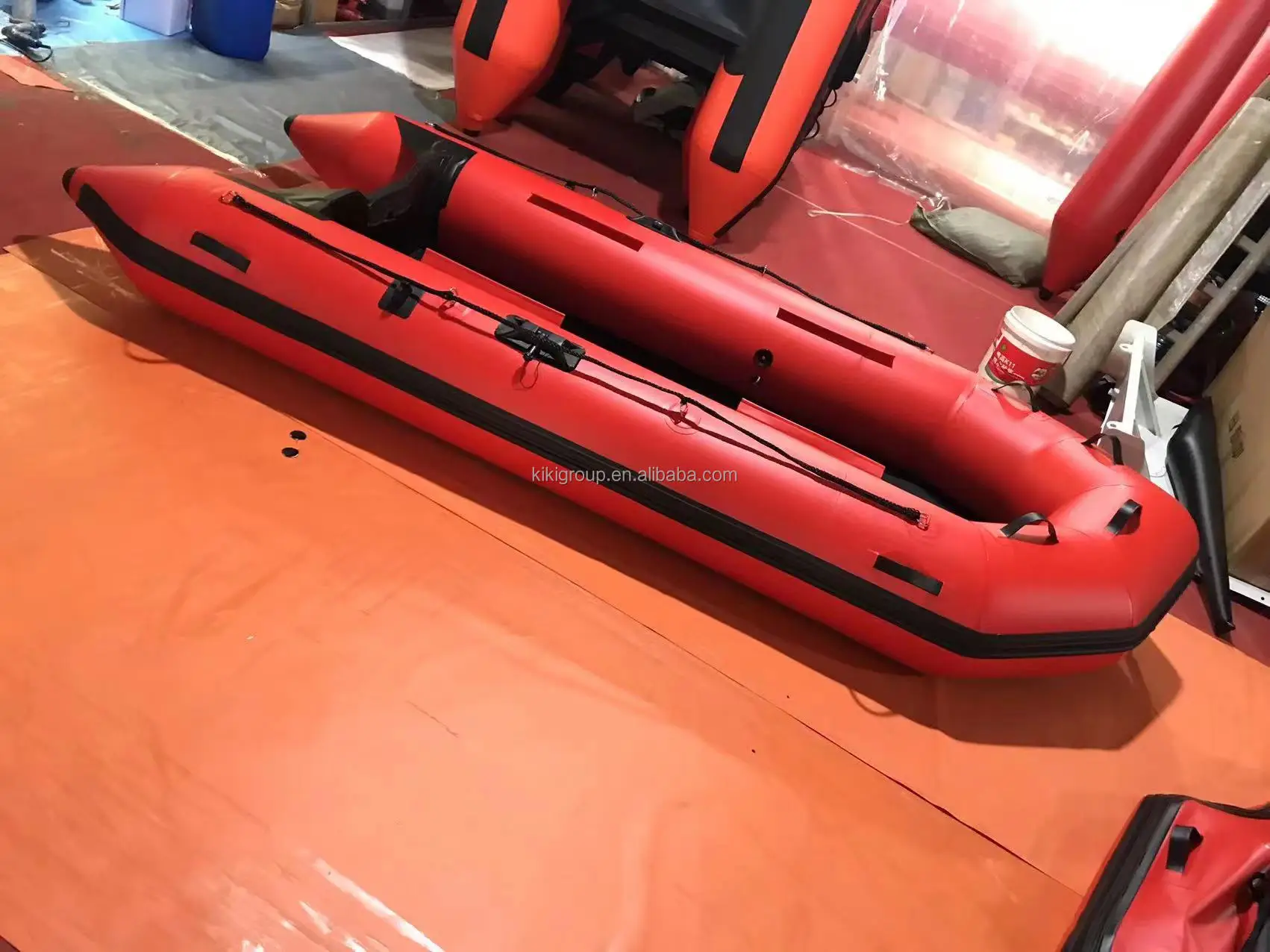 Water park equipment new style inflatable fishing kayak with pedals