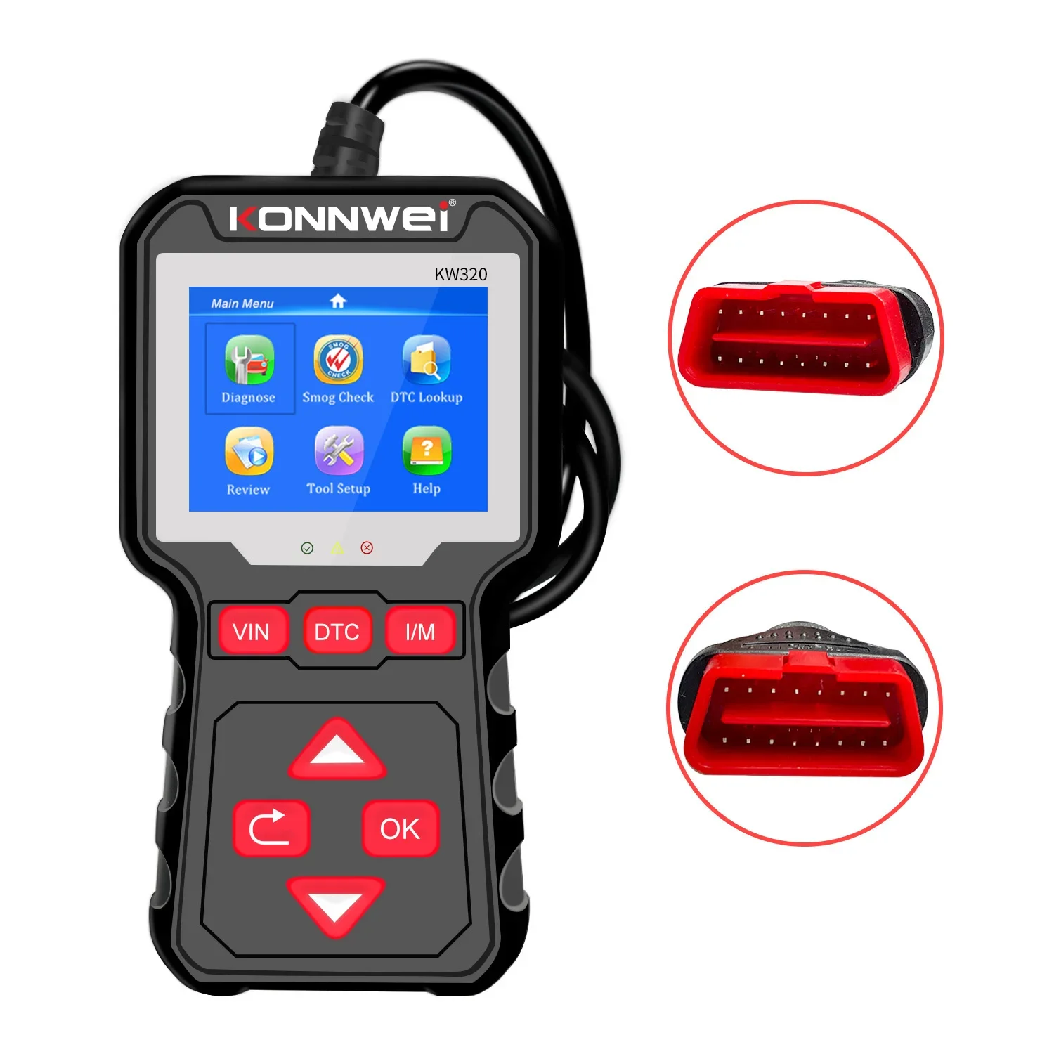 KONNWEI KW320 Obd2 Car Scanner Auto Tools Obd 2 Diagnostic Tool 2024 Professional Automotive Scanner Car Code Reader for Auto