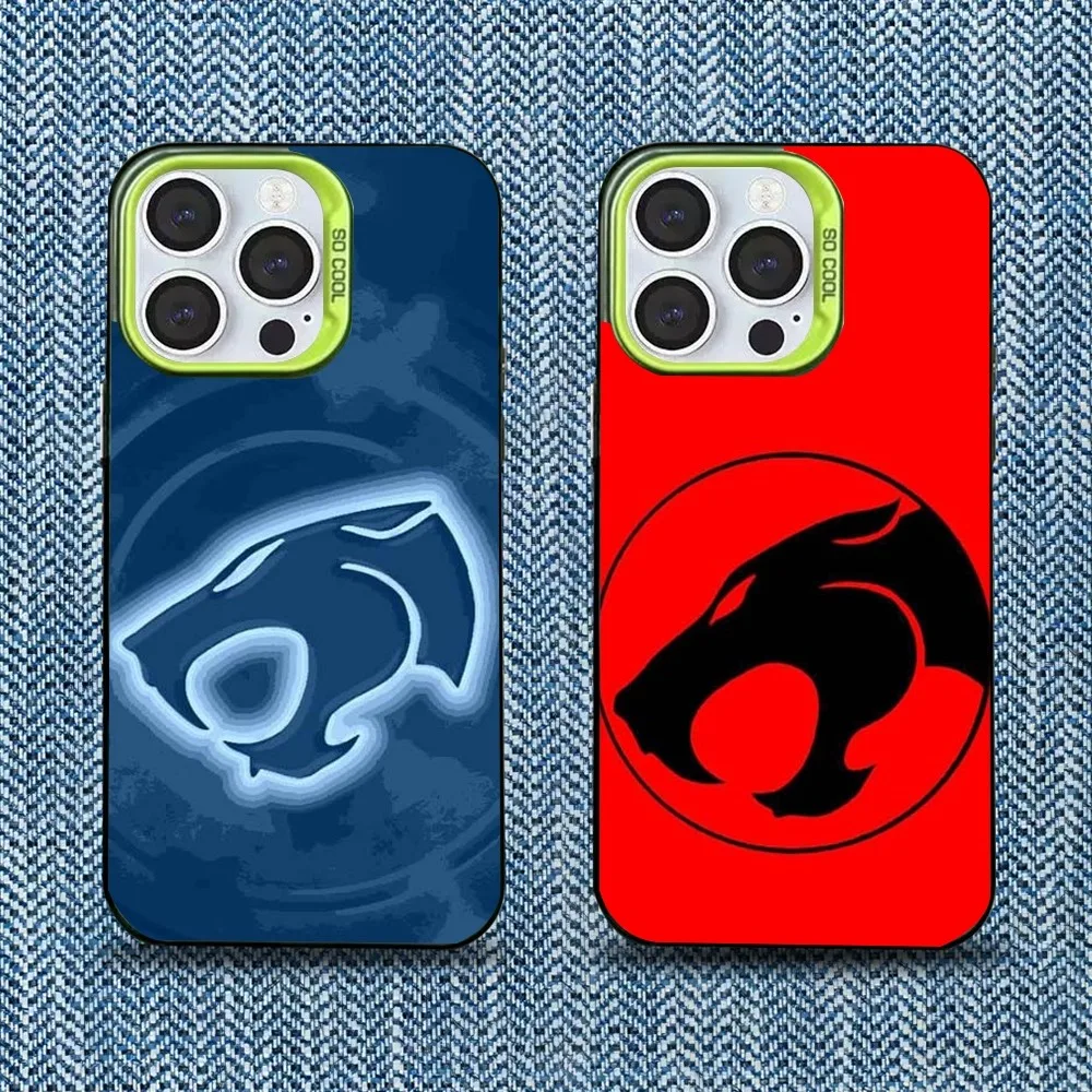 

Cartoon T-ThunderCats Phone Case For iPhone 16,15,14,13,12,11,Pro,Max,Plus,Mini,XS,SE Anti Fall Green Matte Hard Bumper