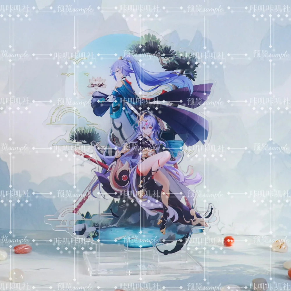 

Game Anime Honkai Impact 3 Fu Hua Acrylic Stand Figure Model Plate Cosplay Badge Laser Ticket Tabletop Decoration