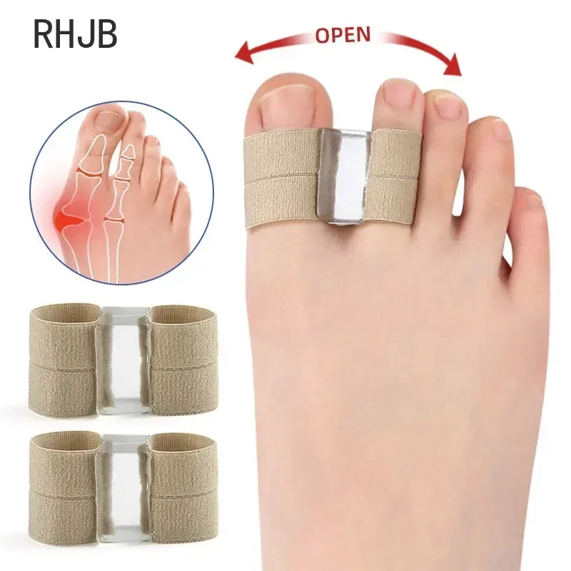 RHJB Two Toe Separator Hallux Valgus Bunion Corrector Orthotics Feet Bone Thumb Adjuster Correction Pedicure Feet Straightener