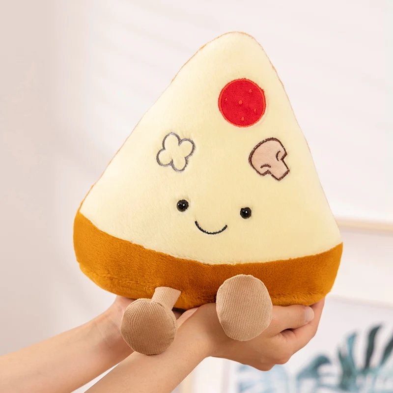 Cartoon Sandwich Pizza Taco French Fries Plush Pillow Soft Stuffed Cute Bread Food Dolls Kid Toys Sofa Cushion Decor Girls Gift