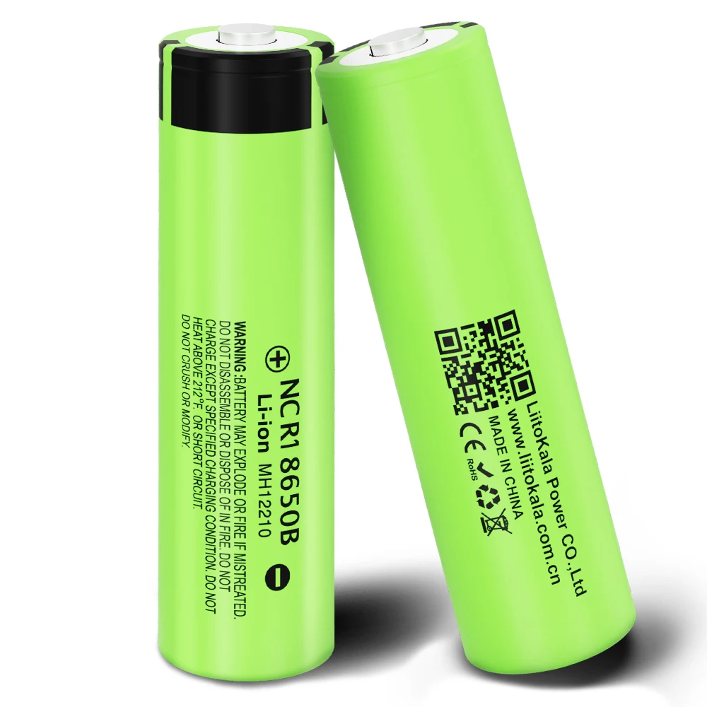 NEW LiitoKala 18650 3400mAh Original Battery 3.7V Li-ion Rechargebale NCR18650B 18650 3400