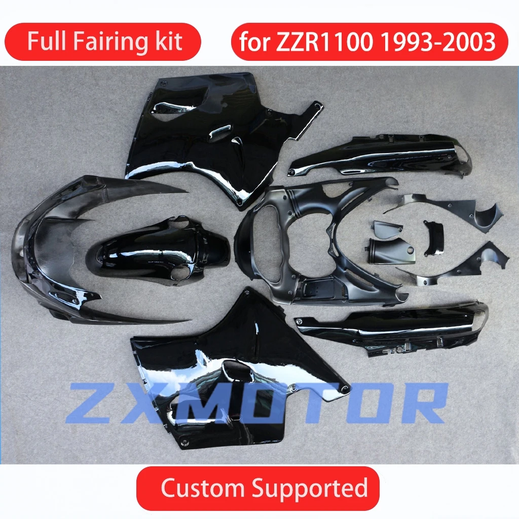Cool Fairing Set ZZR 1100 1993-2000 2001 2002 2003 Motorcycle Fairings Kit Injection Cowling for KAWASAKI ZZR1100 93-03