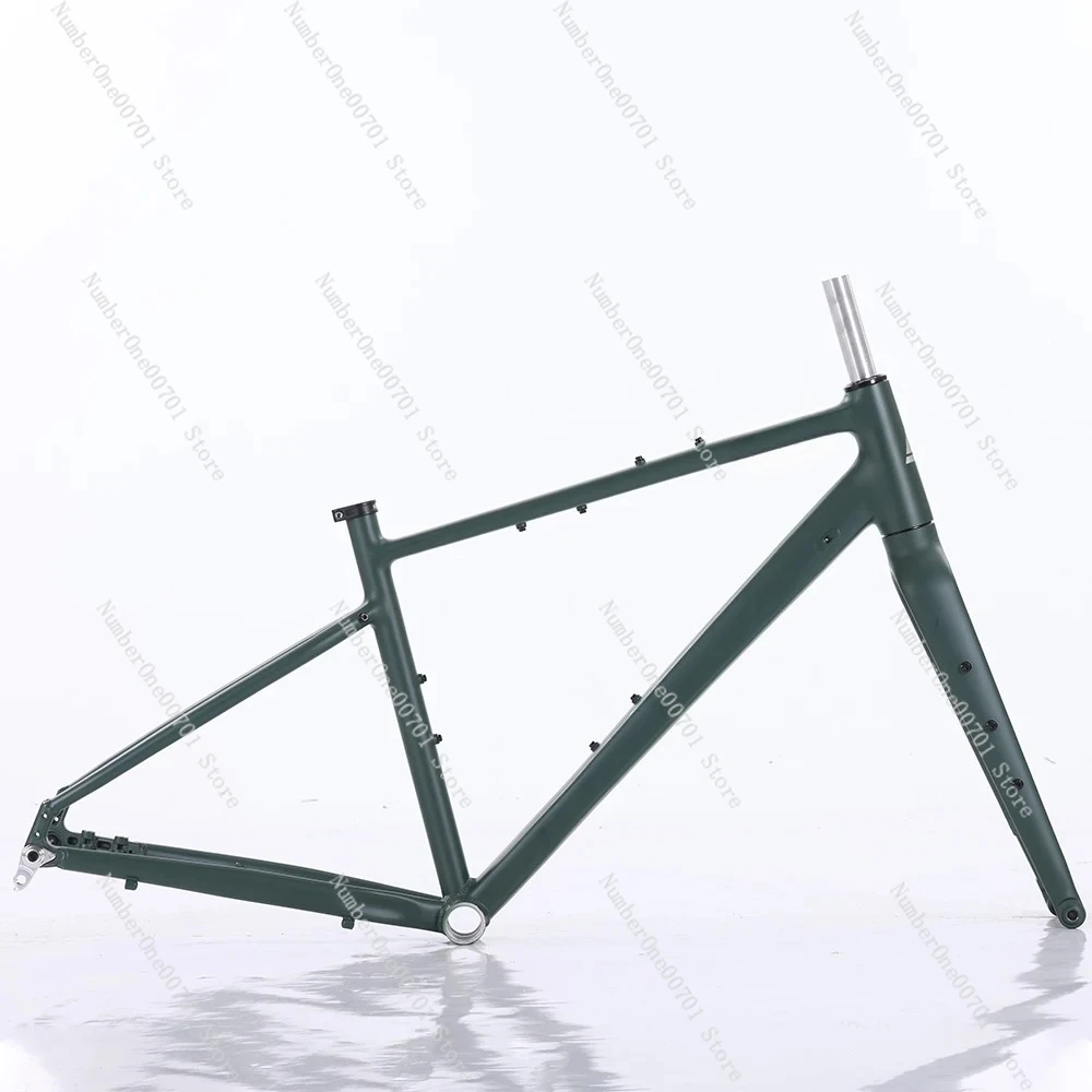 Thru Axle With Front Fork Bicycle Frameset Aluminum Alloy Cycling Frame O.L.D 100mm/142mm 43cm/47cm/52cm Road Gravel Bike Frame