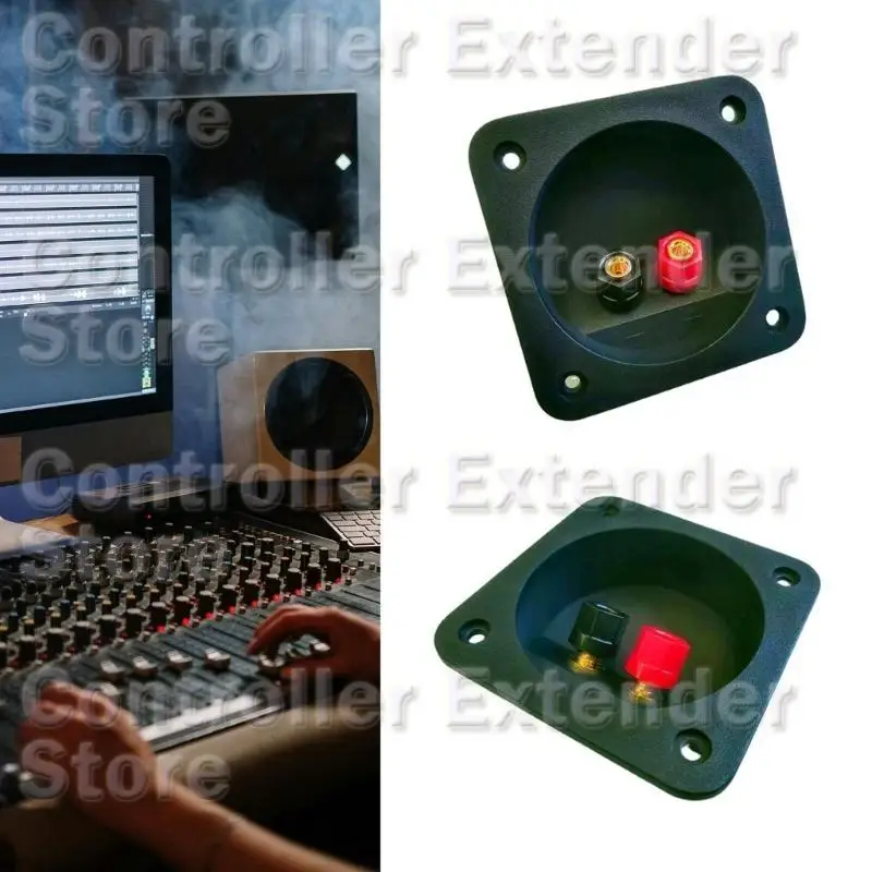 

N84B 2 Way Speaker Junction Box Speaker Binding Post Cup for Subwoofer Installation