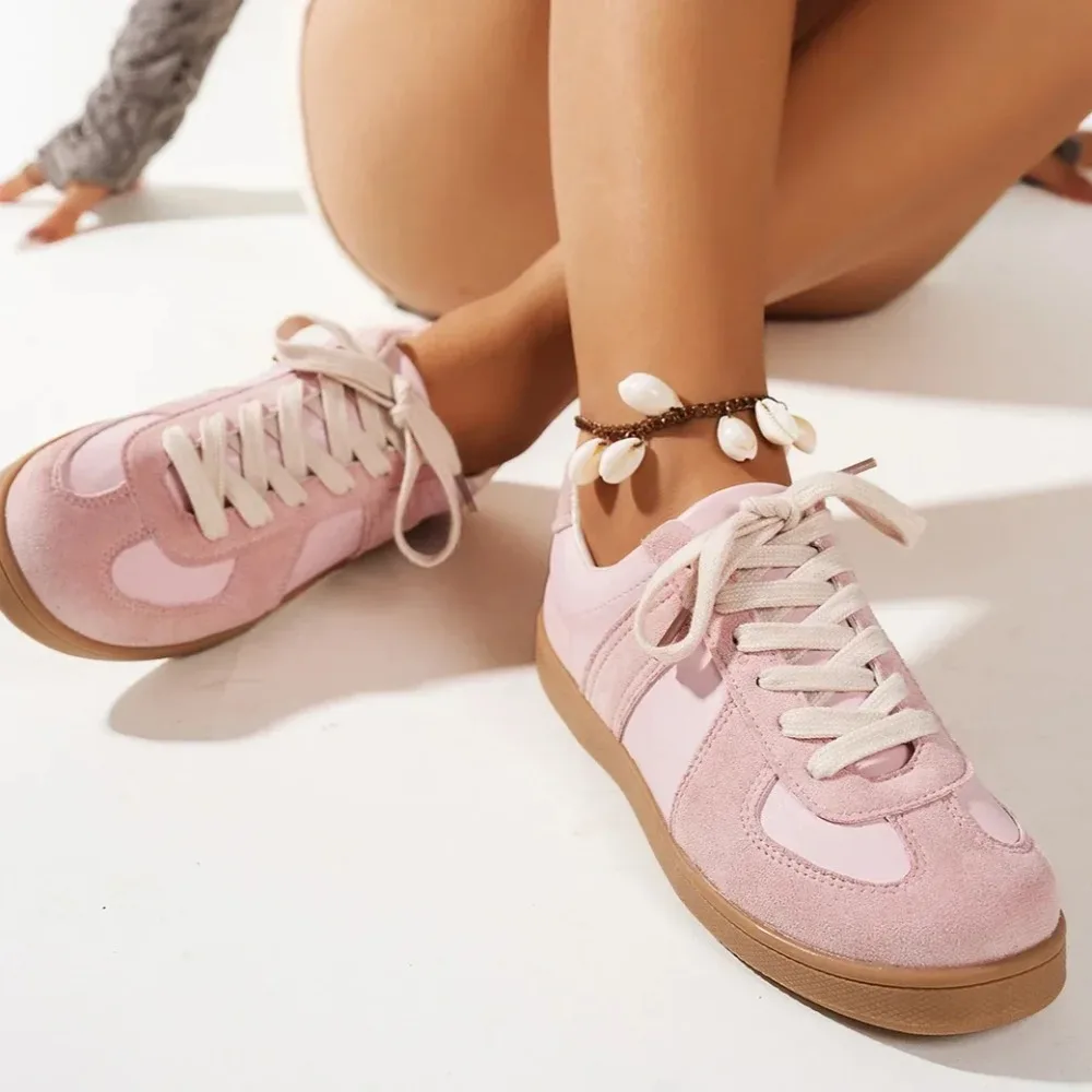 

Women’s Sneakers Spring and Autumn 2025 New Collection Fashion Breathable Brand Shoes Casual Lace-up Flat Shoes zapatos de mujer