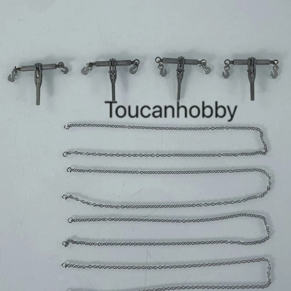 

JDM 4 PCS Metal Binder Chain Tensioner Spare For Toys 1/14 RC JDM-2 Trailer Loader Tamiyaya Radio Control Trucks Diy Car TH23817