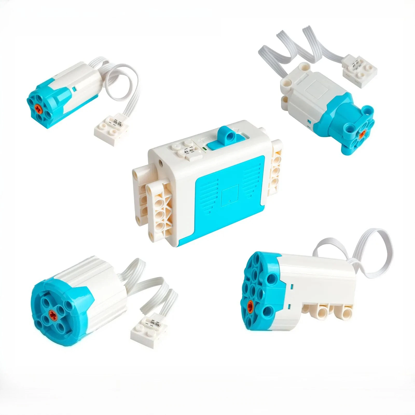 MOC Technical Part Upgraded M/L/XL Motor Servo Motors Battery Box Case for Power Functions Building Blocks 8883 8882 88003 88004