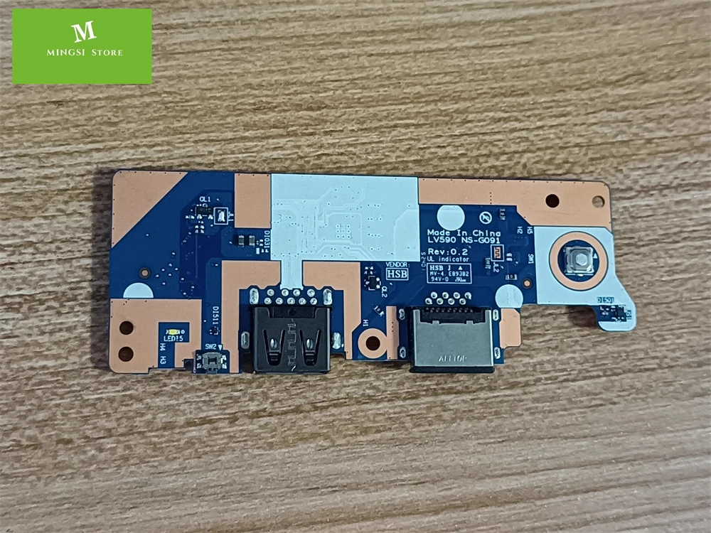 FOR Lenovo V14 V15 G5 Gen5 USB WLAN ETHERNET POWER BUTTON BOARD LV490 NS-G092 NS-G091