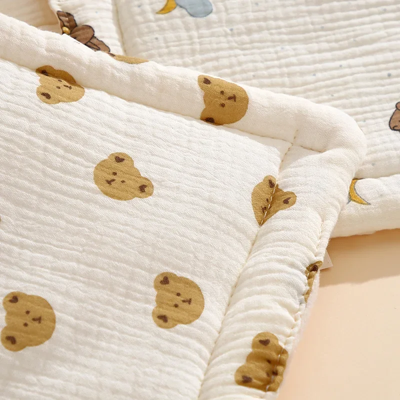 وسادة أطفال من عمر 0 إلى 12 شهرًا، وسادة مخملية لفاصوليا الأطفال، وسادة أطفال عامة من القطن الشاش قابلة للتنفس