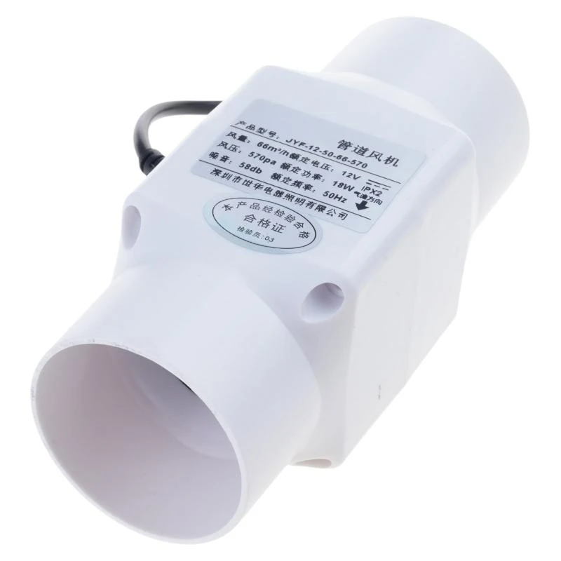 

R9UF Мощный канальный вентилятор 12 В, подходящий для эффективной вытяжки и охлаждения в жилых и коммерческих помещениях