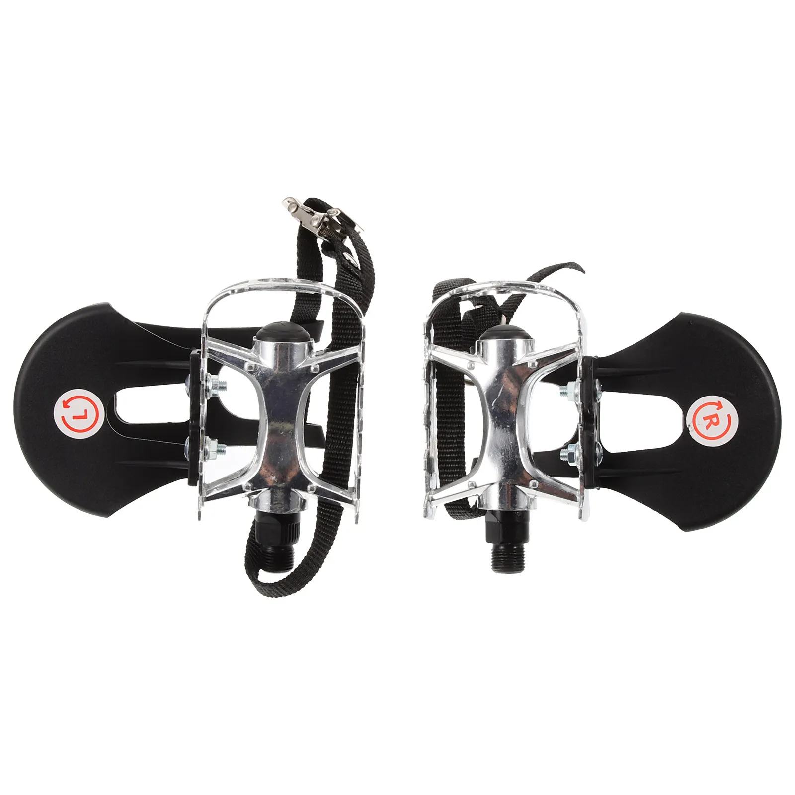 

1 Pair Fitness Bike Pedals Premium Non-Skid Adjustable Strap Suitable for Most Indoor Exercise Bikes Gym Bike Pedal Accessories