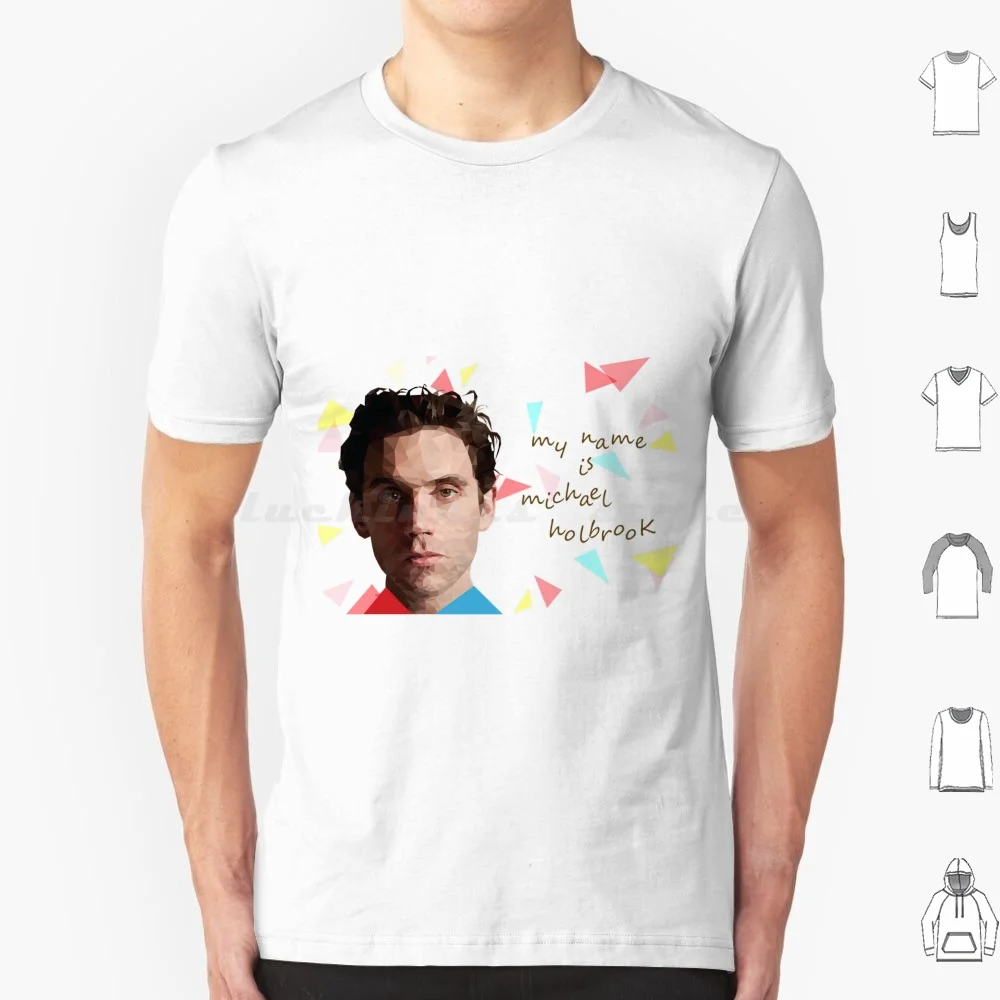 اسمي مايكل هولبروك تي شيرت 6xl قطن تي شيرت رائع ميكا اسمي مايكل هولبروك